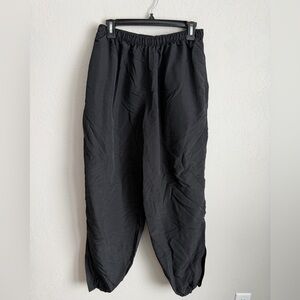 Skilcraft Jwod Black Nylon Puffy Snow Pant Jogger Zip Leg Womens L Gorpcore